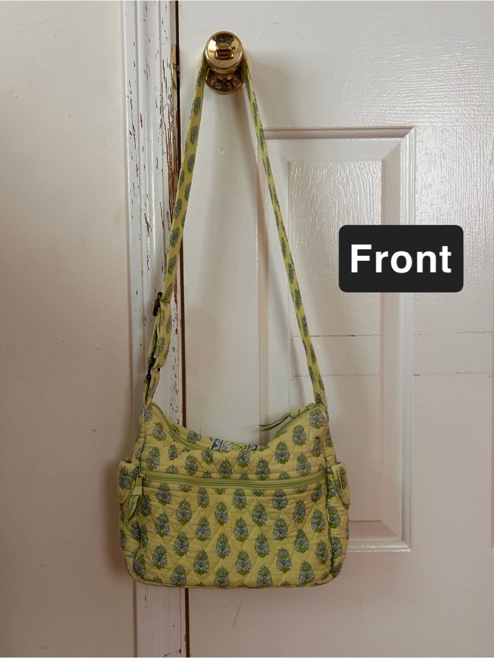Vera Bradley Yellow Elephant & Floral-Print Shoulder Bag